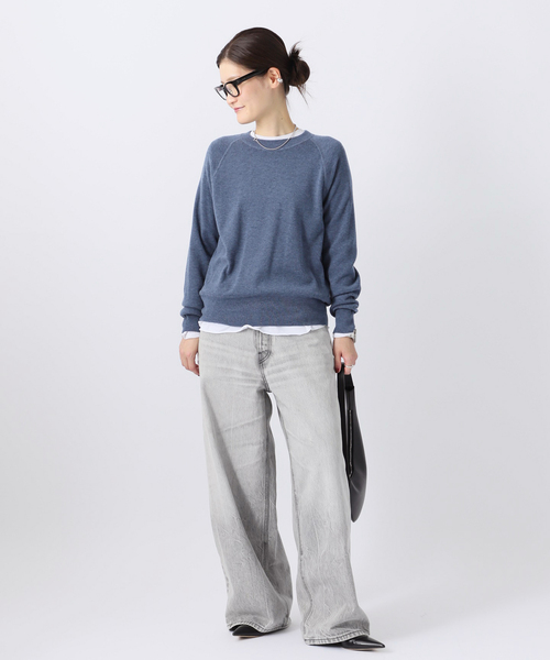 エーピーストゥディオ AP STUDIO New sweat like Knit ニット セーター 長袖 F 緑 グリーン /AT ■OS レディース New sweat like knit（ニット/セーター）｜AP STUDIO（エーピー