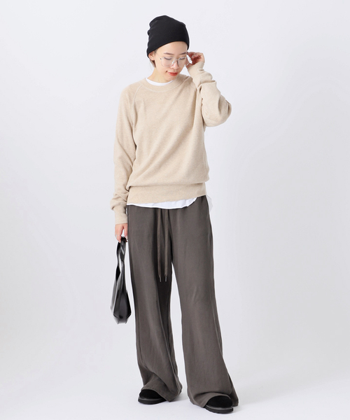 エーピーストゥディオ AP STUDIO New sweat like Knit ニット セーター 長袖 F 緑 グリーン /AT ■OS レディース New sweat like knit（ニット/セーター）｜AP STUDIO（エーピー