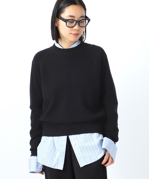 エーピーストゥディオ AP STUDIO New sweat like Knit ニット セーター 長袖 F 緑 グリーン /AT ■OS レディース New sweat like knit（ニット/セーター）｜AP STUDIO（エーピー