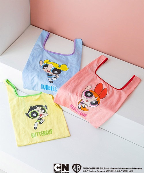 Me%（ミィパーセント）の「MPパワーパフ ガールズ エコバッグ　994294（ショルダーバッグ・レディース・レッド/グリーン/ブルー・FREE）」の4枚目の写真