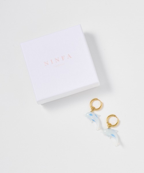 NINFA handmade(ニンファハンドメイド)の「Delfina(ピアス(両耳用)・レディース・ピンク/ブルー・ONE SIZE)」の9枚目の写真