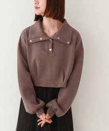 ハーフスナップダンボールプルオーバー