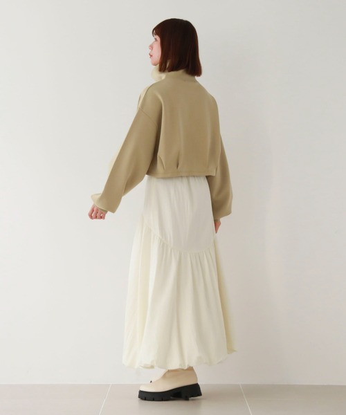 archives（アルシーヴ）の「ハーフスナップダンボールプルオーバー（スウェット・レディース・グリーン/オフホワイト/ブラック/チャコールグレー・MEDIUM）」の10枚目の写真