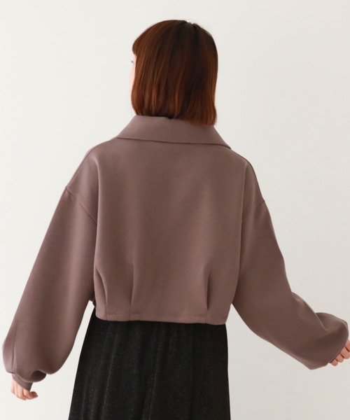 archives（アルシーヴ）の「ハーフスナップダンボールプルオーバー（スウェット・レディース・グリーン/オフホワイト/ブラック/チャコールグレー・MEDIUM）」の14枚目の写真