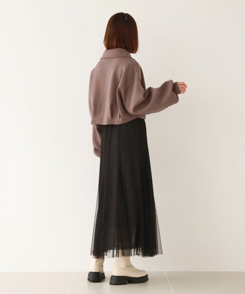 archives（アルシーヴ）の「ハーフスナップダンボールプルオーバー（スウェット・レディース・グリーン/オフホワイト/ブラック/チャコールグレー・MEDIUM）」の22枚目の写真