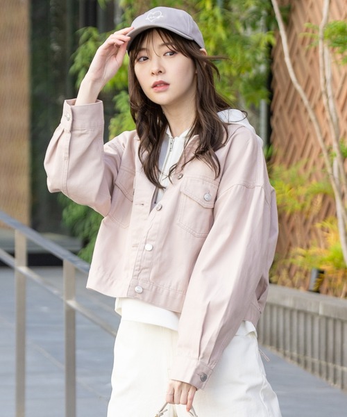 レース付きデニムジャケット ライトブルー Off‐White】スケート デニム ジャケット ライトブルー (Off
