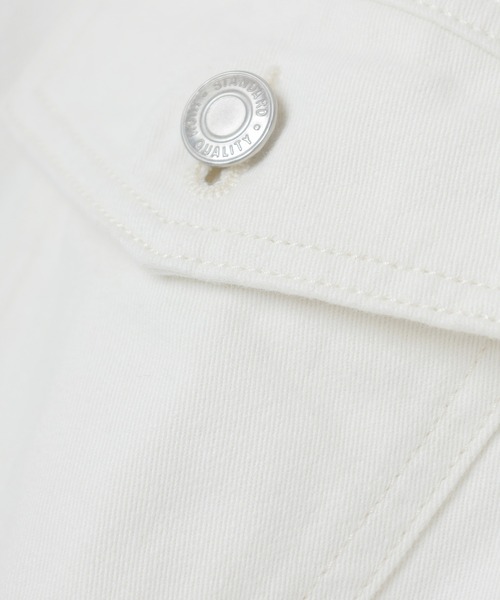 Honeys（ハニーズ）の「レースアップＧジャン／デニムジャケット（デニムジャケット・レディース・アイボリー/ライトインディゴブルー/ピンク・LL/S/M/L）」の15枚目の写真