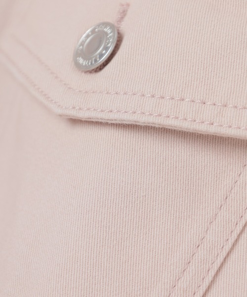 Honeys（ハニーズ）の「レースアップＧジャン／デニムジャケット（デニムジャケット・レディース・アイボリー/ライトインディゴブルー/ピンク・LL/S/M/L）」の22枚目の写真