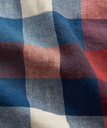 RRL（ダブル アール エル）の「インディゴ チェック コットンリネン