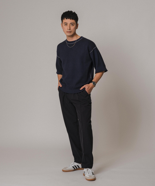 EDIFICE（エディフィス）の「RT 4WAYストレッチ ナイロン イージーパンツ（スラックス・メンズ・ブラック/チャコールグレー/ネイビー・SMALL/MEDIUM/LARGE）」の7枚目の写真