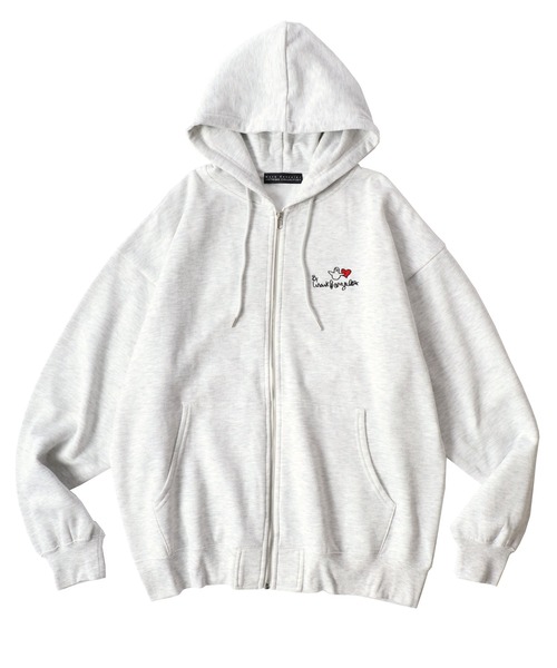 Mark Gonzales(マーク・ゴンザレス)の「MARK GONZALES ARTWORK COLLECTION/マークゴンザレス 別注 オーバーサイズ 裏起毛 ストリート バックプリント スウェット ジップアップパーカー/レディース メンズ(パーカー・メンズ・ブラック系その他/アッシュグレー/ホワイト系その他/ホワイト/グレー系その他/ブラック/グレー系その他2/グレー系その他3/グレー系その他4/グレー系その他5/ブラック系その他3/ブラック系その他2・M/XL/L)」の21枚目の写真