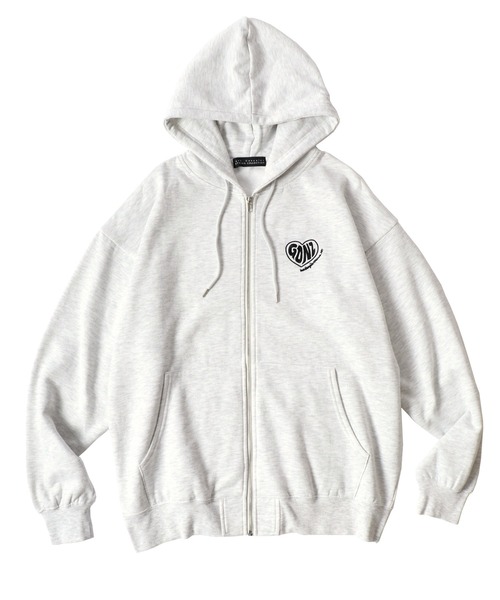 Mark Gonzales(マーク・ゴンザレス)の「MARK GONZALES ARTWORK COLLECTION/マークゴンザレス 別注 オーバーサイズ 裏起毛 ストリート バックプリント スウェット ジップアップパーカー/レディース メンズ(パーカー・メンズ・ブラック系その他/アッシュグレー/ホワイト系その他/ホワイト/グレー系その他/ブラック/グレー系その他2/グレー系その他3/グレー系その他4/グレー系その他5/ブラック系その他3/ブラック系その他2・M/XL/L)」の15枚目の写真