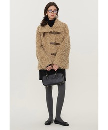 スタンドカラー プードルファーコート FD23W223【Fano Studios