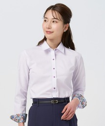 形態安定ノーアイロン レギュラー（花柄別生地） 長袖ビジネスワイシャツ