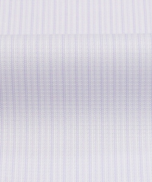 TOKYO SHIRTS(トウキョウシャツ)の「形態安定ノーアイロン レギュラー(花柄別生地) 長袖ビジネスワイシャツ(ビジネスシャツ・レディース・ラベンダー・S/M/L/LL/XL/XS)」の2枚目の写真