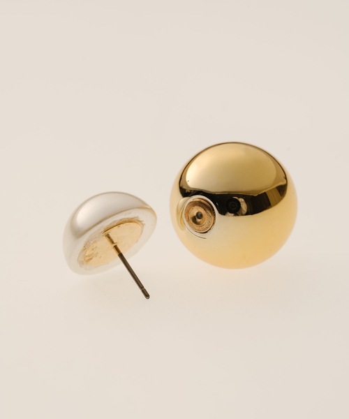 ANOH（アノー）の「コンビパールボールピアス（ピアス（両耳用）・レディース・ゴールド/シルバー・FREE）」の6枚目の写真