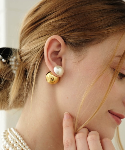 コンビパールボールピアス（ピアス（両耳用））｜ANOH（アノー