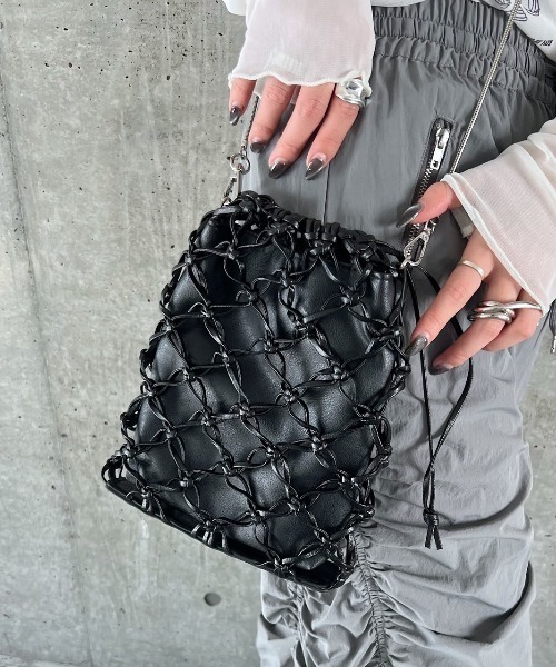 PAGEBOY（ページボーイ）の「マクラメショルダーバッグ（ショルダーバッグ・レディース・ブラック/シルバー・FREE）」の21枚目の写真