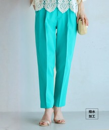 汚れにくい カラータックパンツ レディース