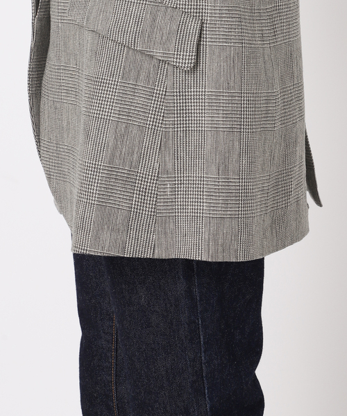journal standard L'essage(ジャーナルスタンダードレサージュ)の「リネンオックス/チェックジャケット(テーラードジャケット・レディース・グレー/ベージュ・FREE)」の20枚目の写真