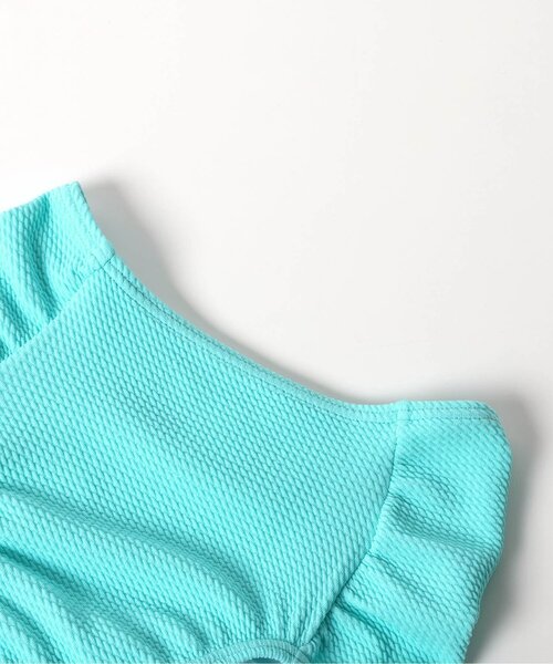 apres les cours（アプレレクール）の「フラワーパフスリーブワンピース風セパレート水着（水着・キッズ・ピンク/イエロー・80/90/100/110/120/130/140）」の9枚目の写真