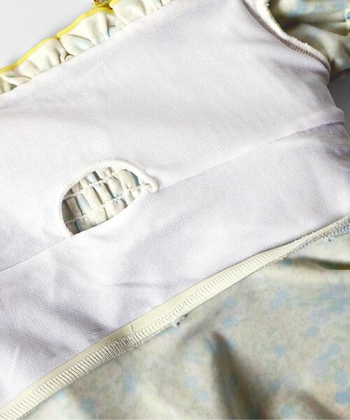 apres les cours（アプレレクール）の「フラワーパフスリーブワンピース風セパレート水着（水着・キッズ・ピンク/イエロー・80/90/100/110/120/130/140）」の15枚目の写真