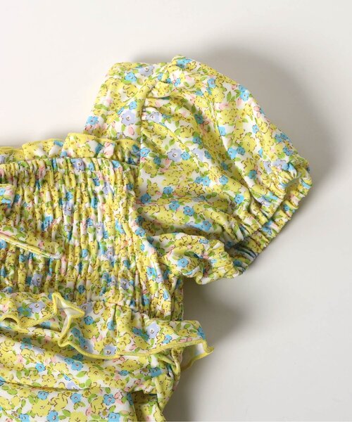 apres les cours（アプレレクール）の「フラワーパフスリーブワンピース風セパレート水着（水着・キッズ・ピンク/イエロー・80/90/100/110/120/130/140）」の7枚目の写真