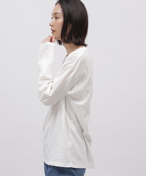 LAKOLE（ラコレ）の「グラフィックプリント長袖T / 108647（Tシャツ/カットソー・レディース・ネイビー/チャコール/オフホワイト・MEDIUM/SMALL）」の6枚目の写真