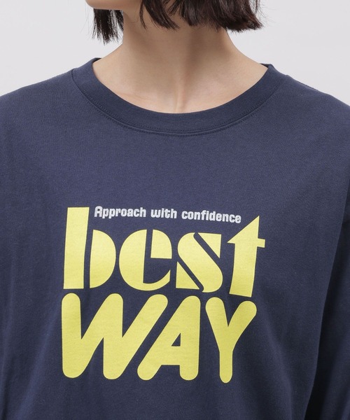 LAKOLE（ラコレ）の「グラフィックプリント長袖T / 108647（Tシャツ/カットソー・レディース・ネイビー/チャコール/オフホワイト・MEDIUM/SMALL）」の22枚目の写真