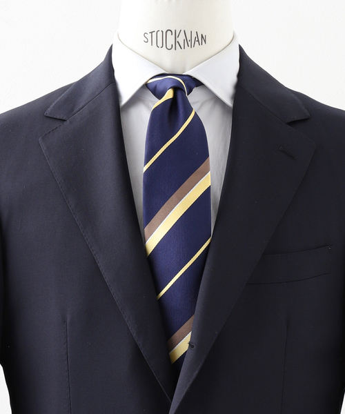 EDIFICE（エディフィス）の「AX レジメンタルタイ（ネクタイ・メンズ・ダークブルー/ブルー・FREE）」の2枚目の写真