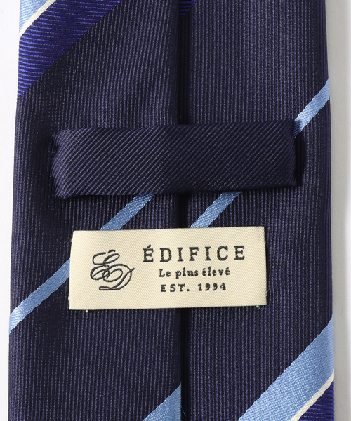 EDIFICE（エディフィス）の「AX レジメンタルタイ（ネクタイ・メンズ・ダークブルー/ブルー・FREE）」の4枚目の写真