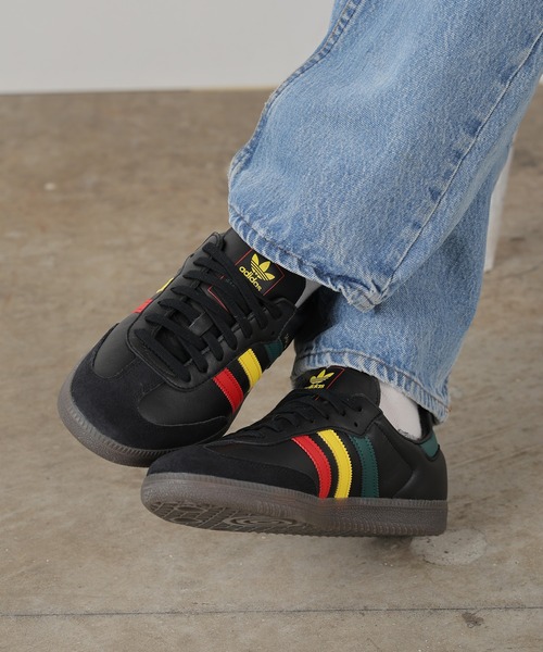 adidas/アディダス SAMBA OG ラスタカラーデザイン スニーカー