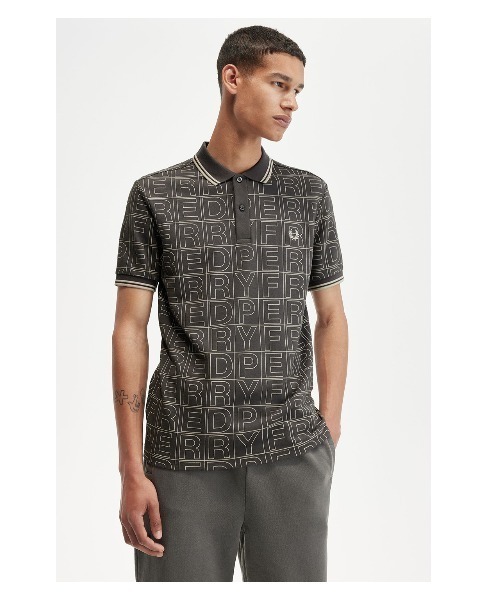 Spellout Graphic Fred Perry Polo Shirt