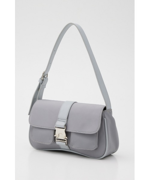 LAGUA GEM（ラグアジェム）の「BUCKLE POINT バッグ（ショルダーバッグ・レディース・ライトグレー/ブラック・FREE）」の13枚目の写真