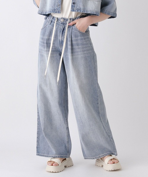 repipi armario（レピピ アルマリオ）の「【セットアップ対応】デニムスピンドルタックパンツ（デニムパンツ・キッズ・ブルー・LARGE/MEDIUM/SMALL）」の18枚目の写真