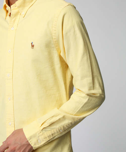 POLO RALPH LAUREN（ポロ ラルフ ローレン）の「スリムフィット ストレッチ オックスフォード シャツ（シャツ/ブラウス・メンズ・イエロー系その他・MEDIUM/X-LARGE/X-SMALL/LARGE/SMALL）」の4枚目の写真