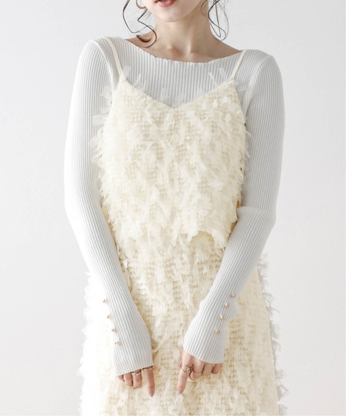 シール s/ile check white サプリメントジレ　キャミソール S / île supplement gilet シール フリル ビスチェ - メルカリ