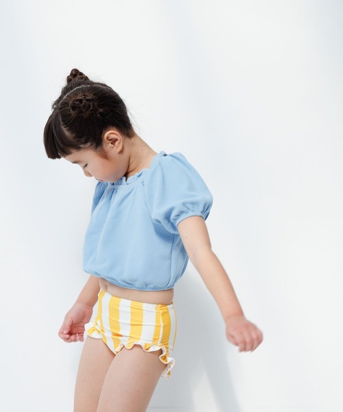 LOWRYS FARM(ローリーズファーム)の「SWIMパフセットアップ 105950(水着・キッズ・ブルー/ブラック/ブラウン/グリーン・110cm/120cm/130cm)」の22枚目の写真