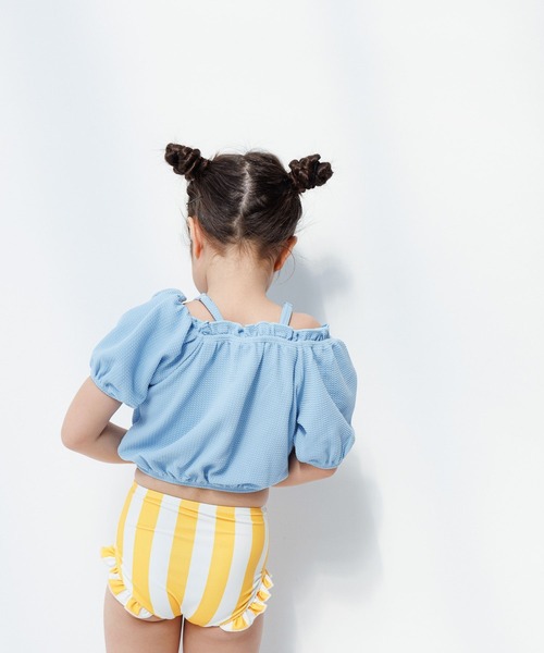 LOWRYS FARM(ローリーズファーム)の「SWIMパフセットアップ 105950(水着・キッズ・ブルー/ブラック/ブラウン/グリーン・110cm/120cm/130cm)」の21枚目の写真