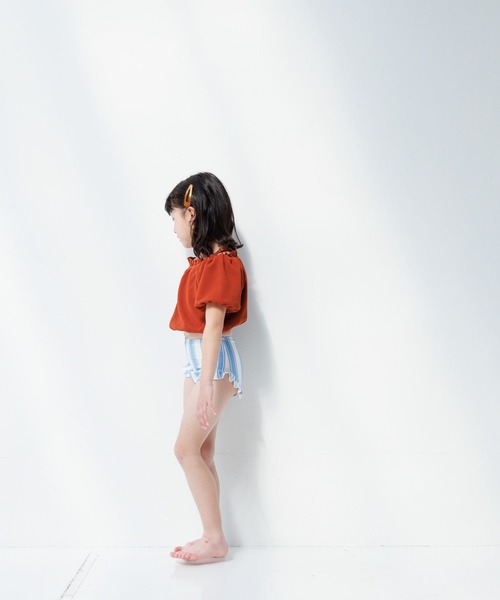 LOWRYS FARM(ローリーズファーム)の「SWIMパフセットアップ 105950(水着・キッズ・ブルー/ブラック/ブラウン/グリーン・110cm/120cm/130cm)」の18枚目の写真