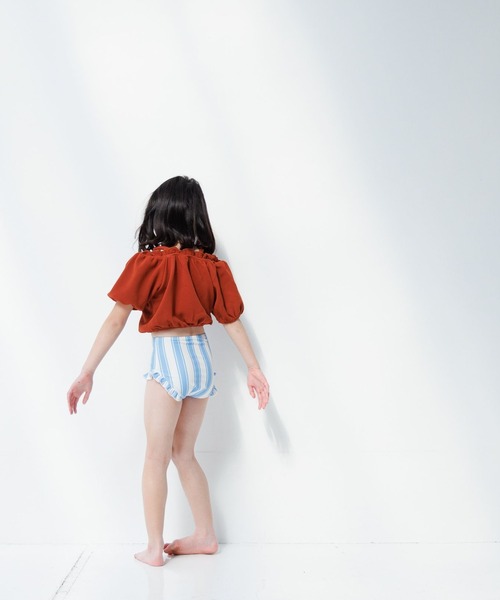 LOWRYS FARM(ローリーズファーム)の「SWIMパフセットアップ 105950(水着・キッズ・ブルー/ブラック/ブラウン/グリーン・110cm/120cm/130cm)」の17枚目の写真