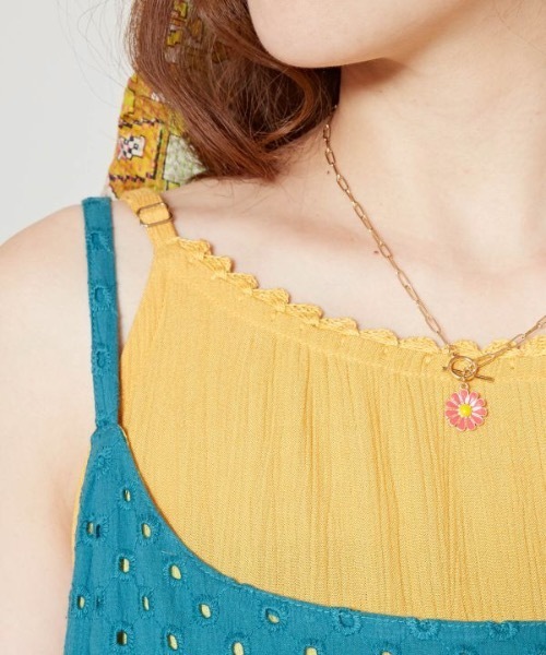 チャイハネ（チャイハネ）の「【チャイハネ】クレイナキャミワンピース（ワンピース・レディース・ホワイト/レッド/グリーン/イエロー/ブラック・FREE）」の7枚目の写真