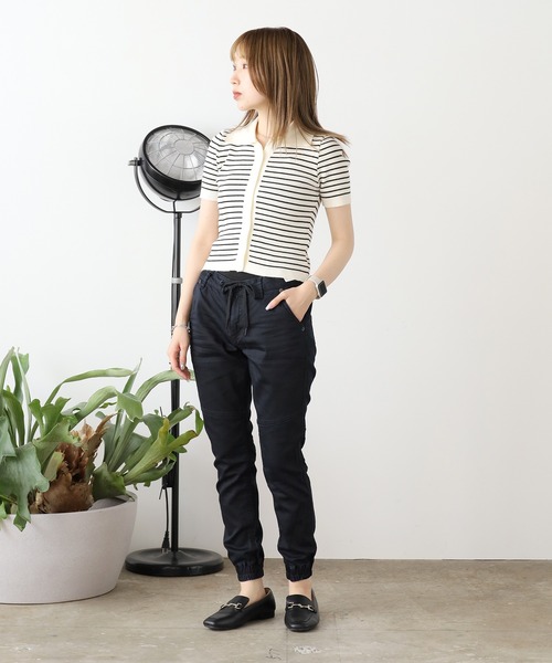 WHEIR Bobson（ウェアボブソン）の「BOBSON EJ/ボブソンイージェイ ニットコーティング５Pジョガー デニムパンツ（デニムパンツ・メンズ・ブルー/ダークブルー・S/M/L）」の20枚目の写真