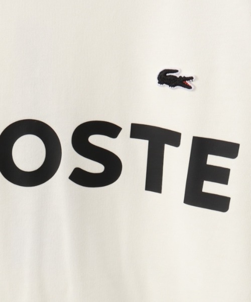LACOSTE（ラコステ）の「[LACOSTE/ラコステ] ヘビーウェイト ロゴプリントＴシャツ（Tシャツ/カットソー・レディース・シルバー/ホワイト/ブラック/ネイビー・2/3/4）」の7枚目の写真