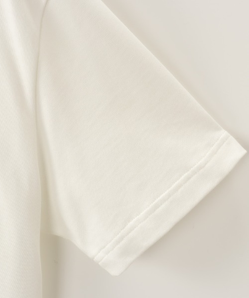 LACOSTE（ラコステ）の「[LACOSTE/ラコステ] ヘビーウェイト ロゴプリントＴシャツ（Tシャツ/カットソー・レディース・シルバー/ホワイト/ブラック/ネイビー・2/3/4）」の8枚目の写真