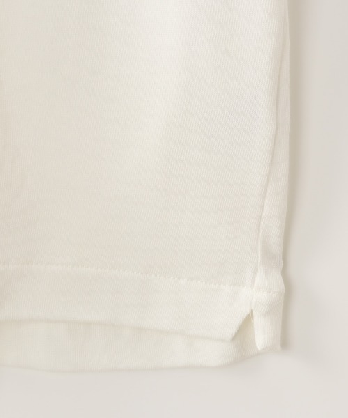 LACOSTE（ラコステ）の「[LACOSTE/ラコステ] ヘビーウェイト ロゴプリントＴシャツ（Tシャツ/カットソー・レディース・シルバー/ホワイト/ブラック/ネイビー・2/3/4）」の9枚目の写真