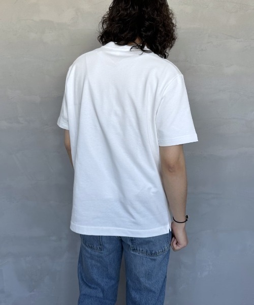 LACOSTE（ラコステ）の「[LACOSTE/ラコステ] ヘビーウェイト ロゴプリントＴシャツ（Tシャツ/カットソー・レディース・シルバー/ホワイト/ブラック/ネイビー・2/3/4）」の14枚目の写真