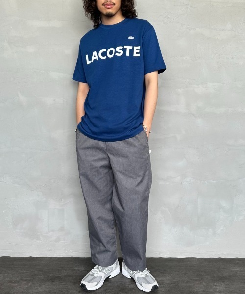 LACOSTE/ラコステ] ヘビーウェイト ロゴプリントTシャツ（T