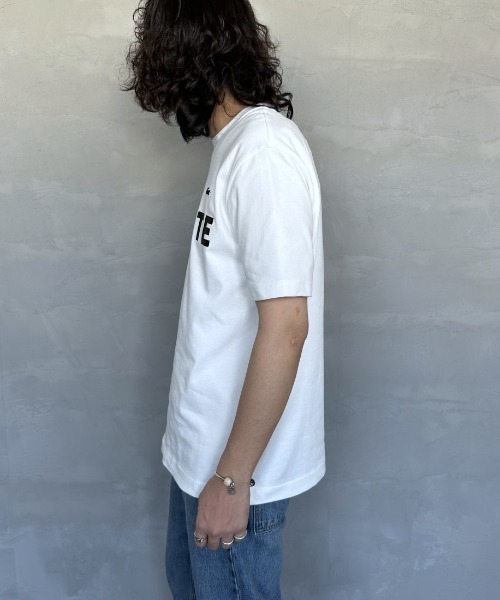 LACOSTE/ラコステ] ヘビーウェイト ロゴプリントTシャツ（Tシャツ 
