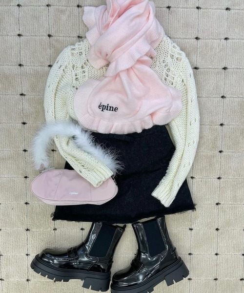 epine エピヌ　マフラー　ピンク 77156925b_26_d_215.jpg